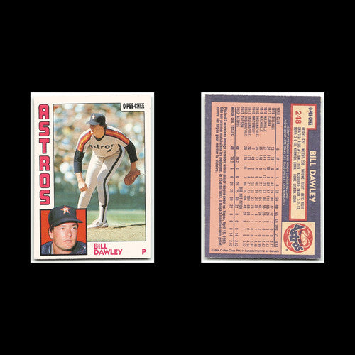 Bill Dawley #248 1984 O-Pee-Chee Houston Astros Baseball Card MLB NM