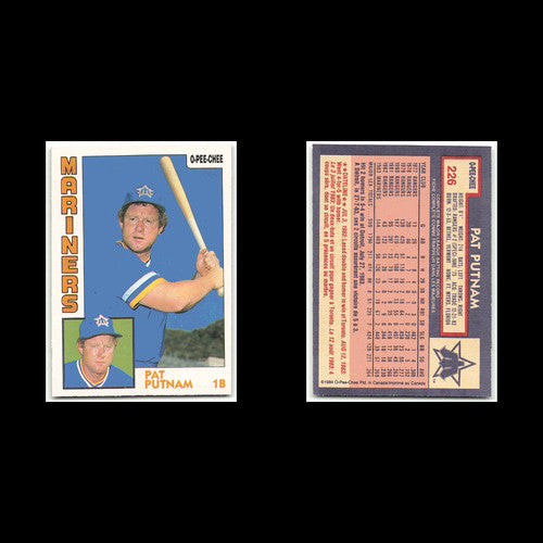 Pat Putnam #226 1984 O-Pee-Chee Seattle Mariners Baseball Card MLB NM