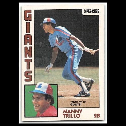 Manny Trillo #180 1984 O-Pee-Chee San Francisco Giants Baseball Card MLB NM