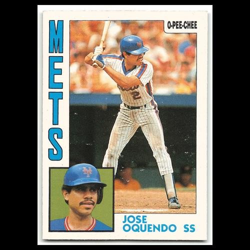 Jose Oquendo #208 1984 O-Pee-Chee New York Mets Baseball Card MLB NM
