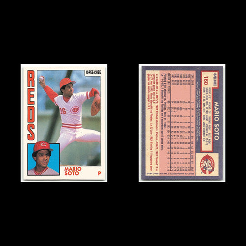 Mario Soto #160 1984 O-Pee-Chee Cincinnati Reds Baseball Card MLB NM