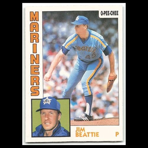 Jim Beattie #288 1984 O-Pee-Chee Seattle Mariners Baseball Card MLB NM