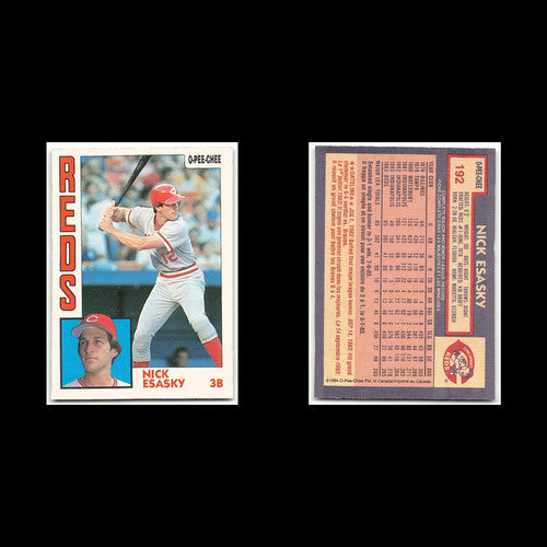 Nick Esasky Rookie #192 1984 O-Pee-Chee Cincinnati Reds Baseball Card MLB NM