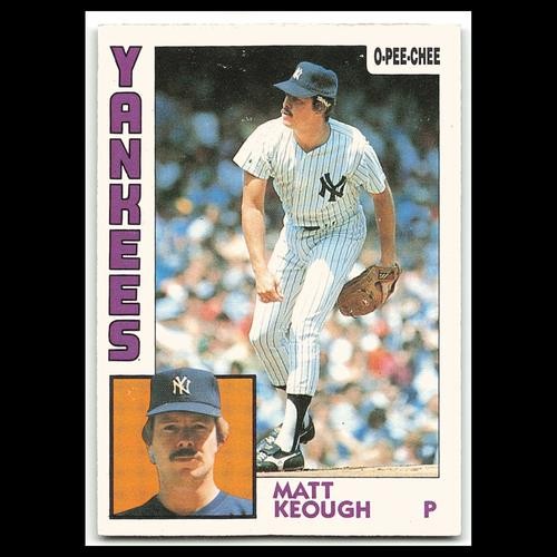 Matt Keough #203 1984 O-Pee-Chee New York Yankees Baseball Card MLB NM