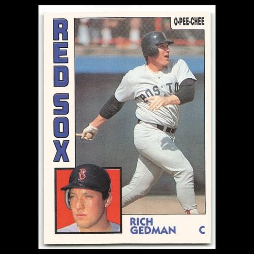 Rich Gedman #296 1984 O-Pee-Chee Boston Red Sox Baseball Card MLB NM