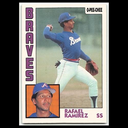 Rafael Ramirez #234 1984 O-Pee-Chee Atlanta Braves Baseball Card MLB NM