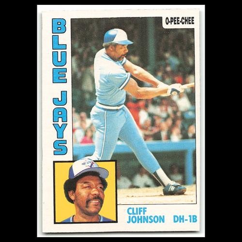Cliff Johnson #221 1984 O-Pee-Chee Toronto Blue Jays Baseball Card MLB NM