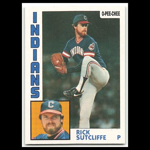 Rick Sutcliffe #245 1984 O-Pee-Chee Cleveland Indians Baseball Card MLB NM