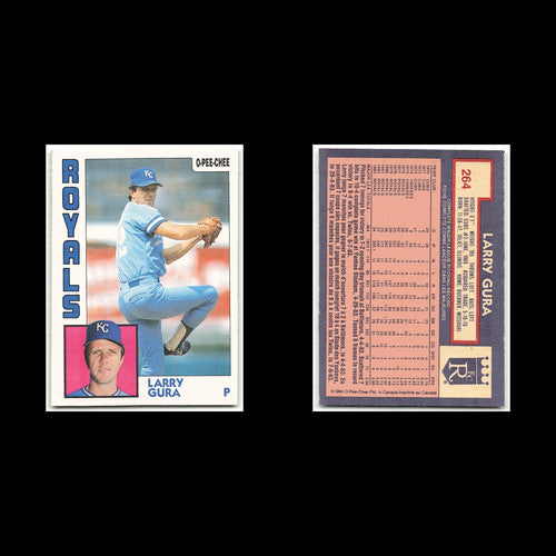 Larry Gura #264 1984 O-Pee-Chee Kansas City Royals Baseball Card MLB NM