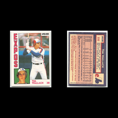 Tim Wallach #232 1984 O-Pee-Chee Montreal Expos Baseball Card MLB NM