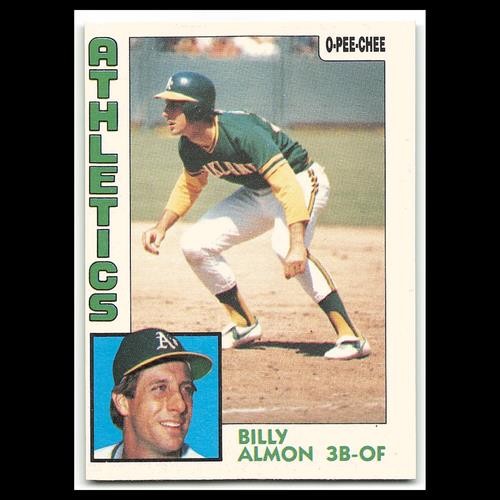 Bill Almon #241 1984 O-Pee-Chee Oakland Athletics Baseball Card MLB NM