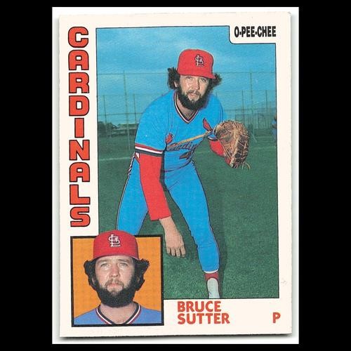 Bruce Sutter #243 1984 O-Pee-Chee St. Louis Cardinals Baseball Card MLB NM