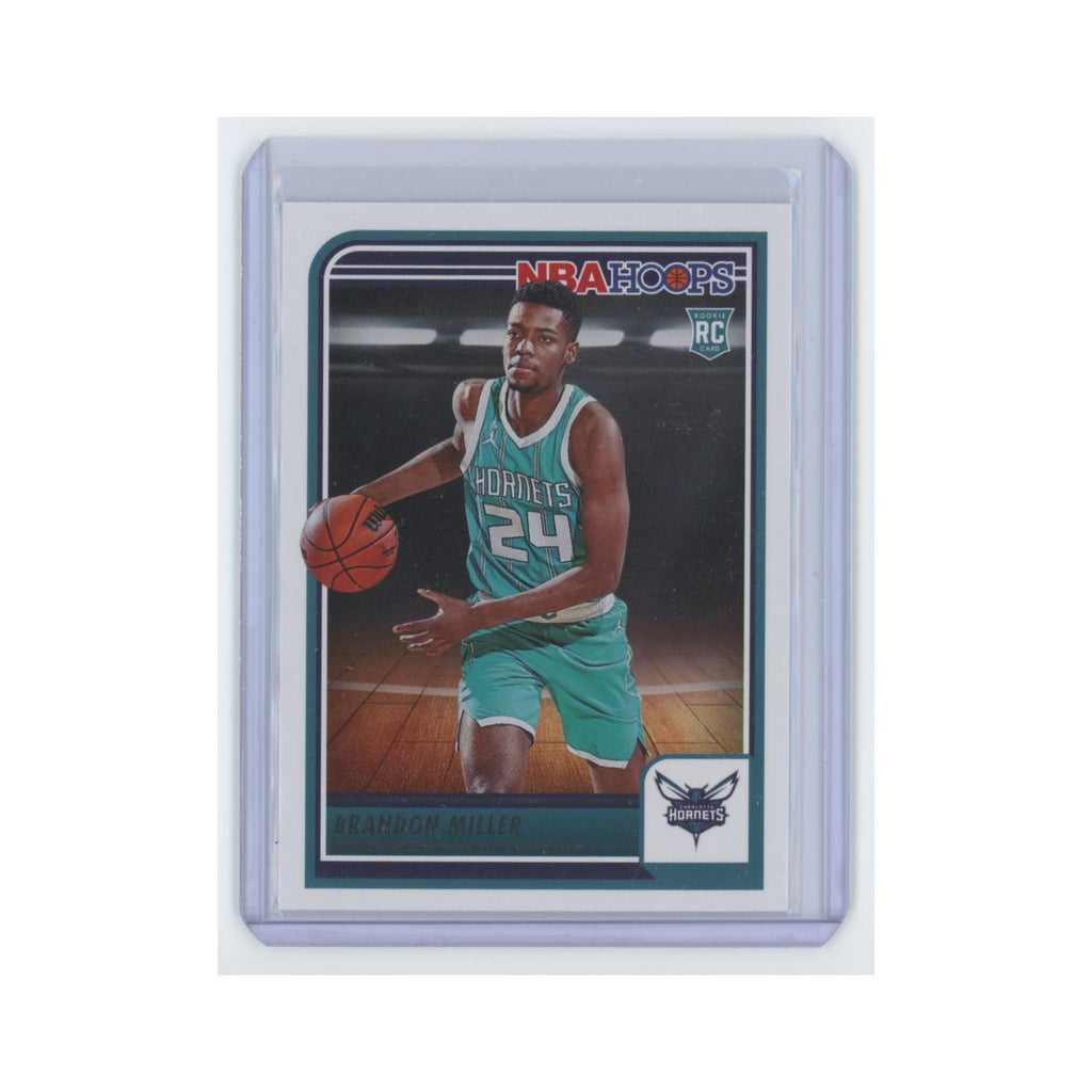 Brandon Miller Rookie 2023 Hoops #272 Charlotte Hornets Basketball Card NM