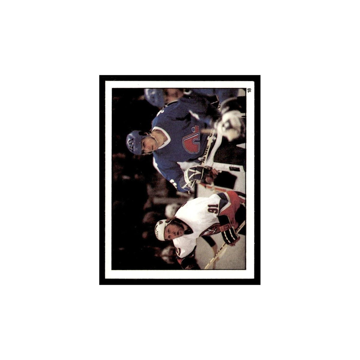 Stanley Cup Playoff Game Action 1982 Topps Stickers #18 Hockey Card EX