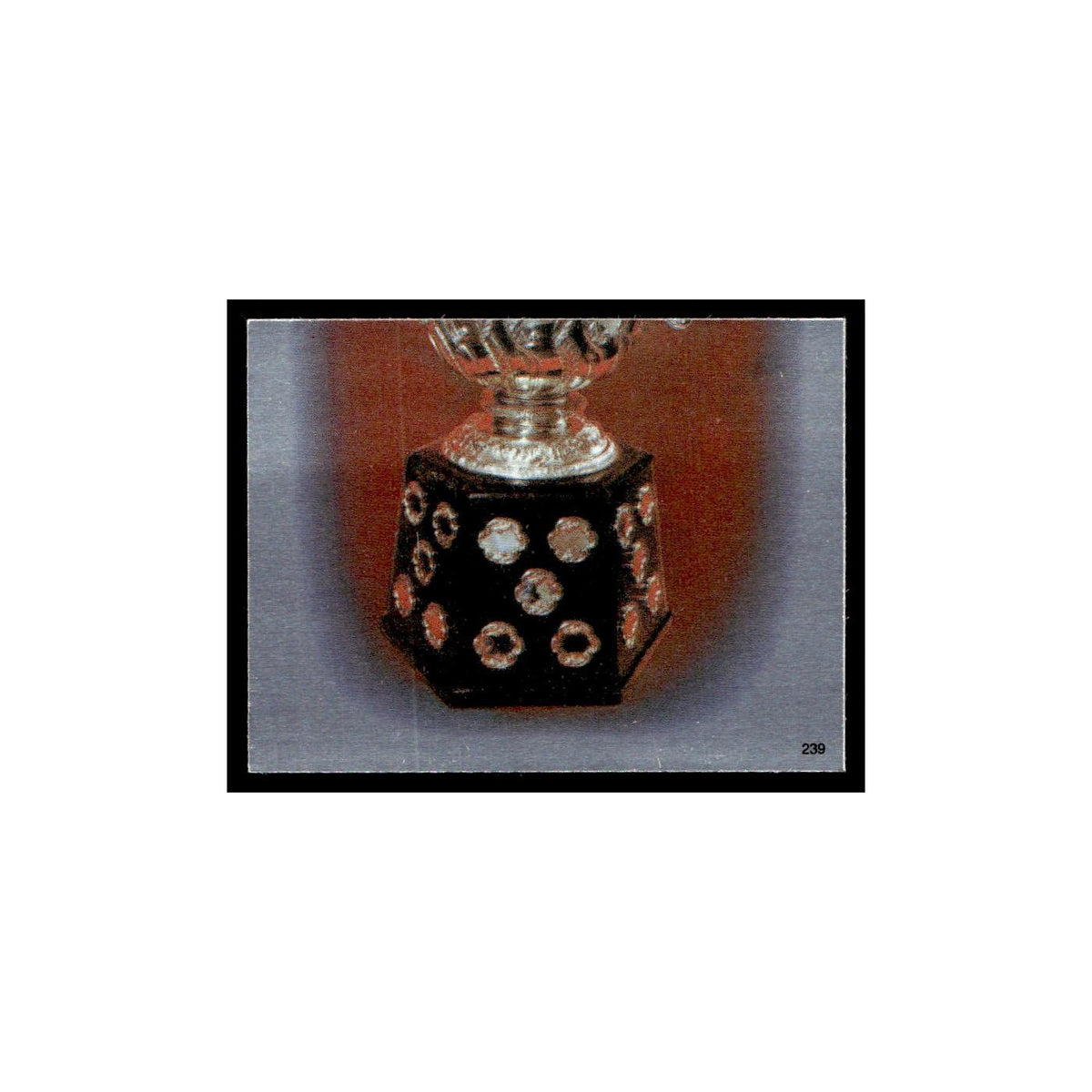 Campbell Bowl bottom 1982 Topps Stickers #239 Hockey Card EX