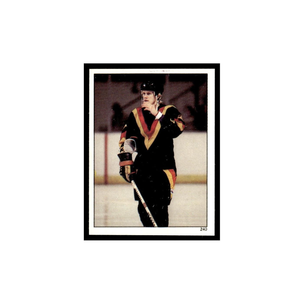 Thomas Gradin 1982 Topps Stickers #240 Vancouver Canucks Hockey Card EX