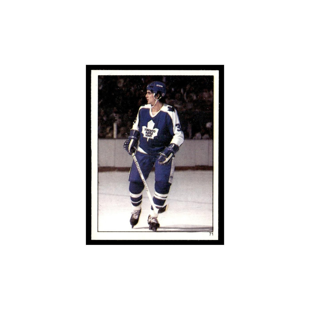 Bob Manno 1982 Topps Stickers #71 Toronto Maple Leafs Hockey Card EX