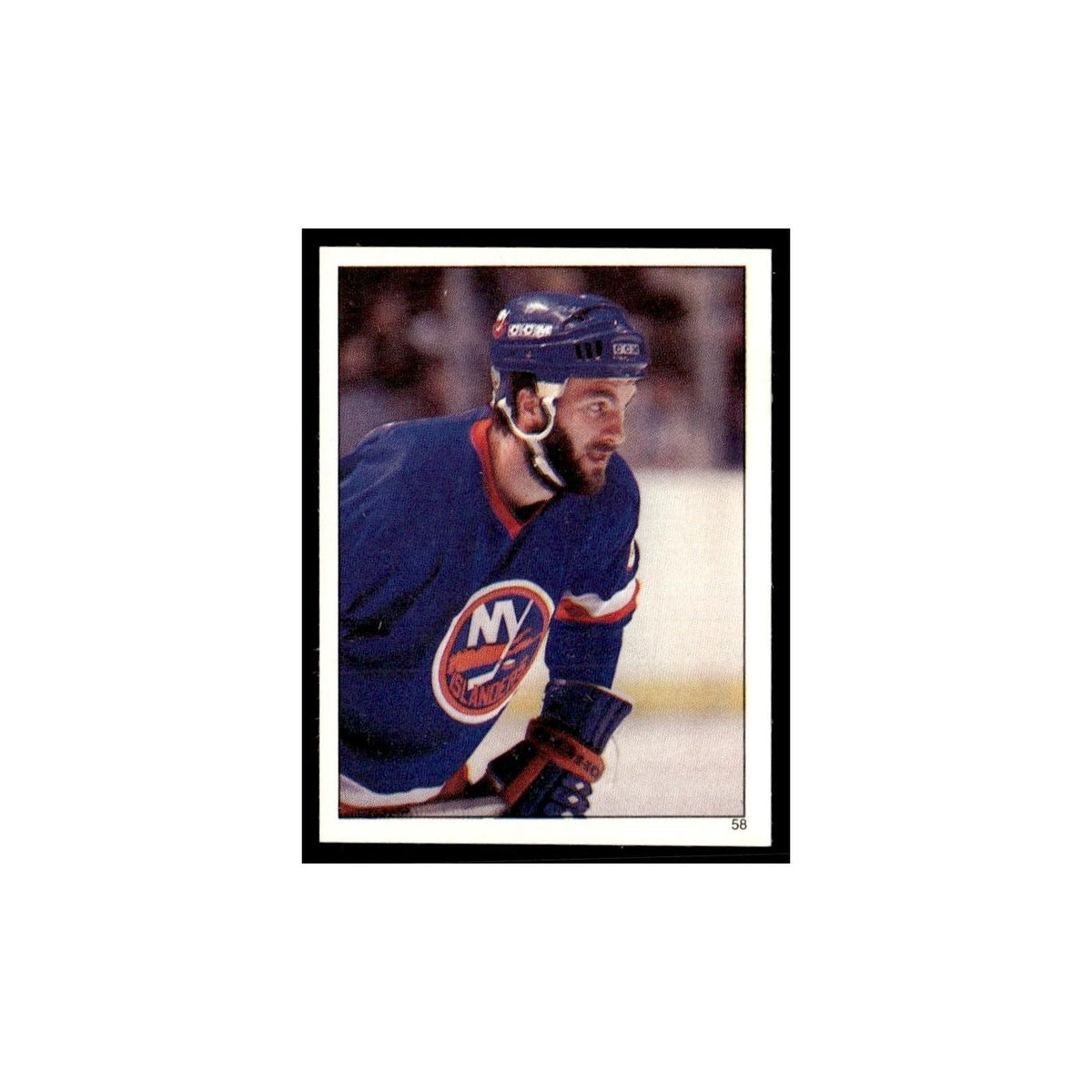 Ken Morrow 1982 Topps Stickers #58 New York Islanders Hockey Card EX