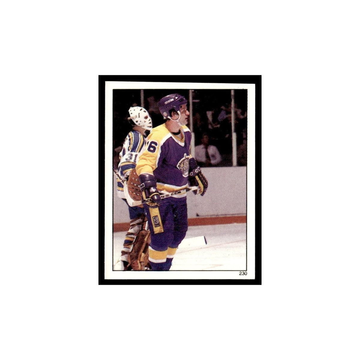Marcel Dionne 1982 Topps Stickers #230 Los Angeles Kings Hockey Card EX