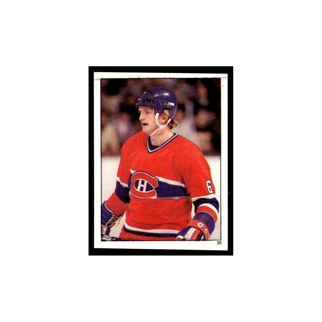 Pierre Mondou 1982 Topps Stickers #35 Montreal Canadiens Hockey Card EX