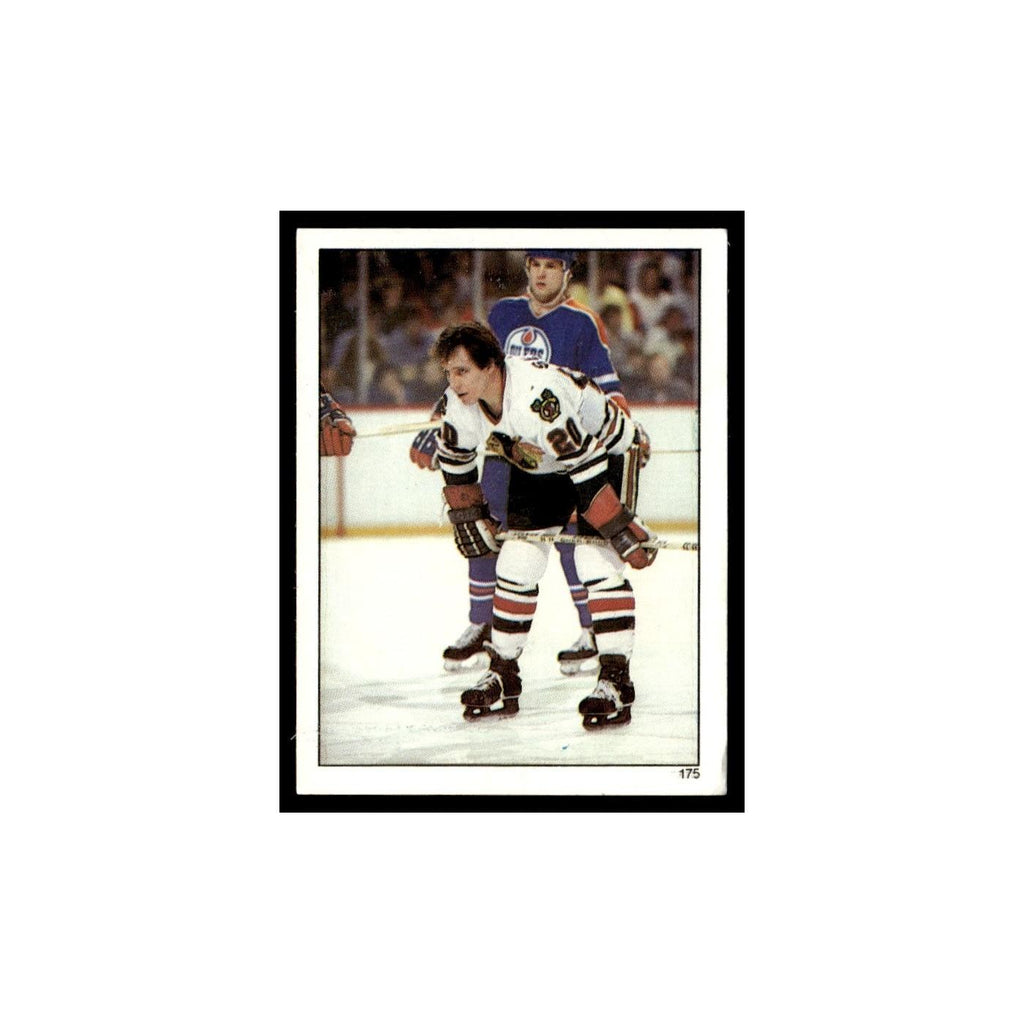 Al Secord 1982 Topps Stickers #175 Chicago Blackhawks Hockey Card EX