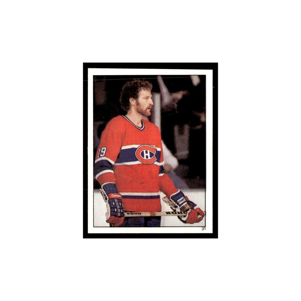 Larry Robinson 1982 Topps Stickers #31 Montreal Canadiens Hockey Card EX