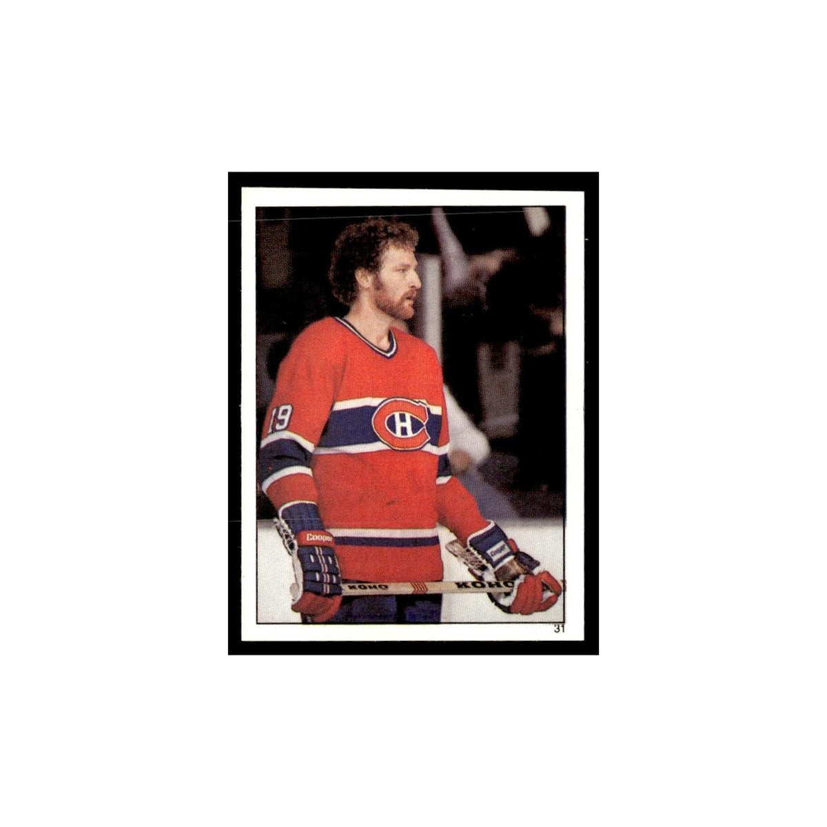 Larry Robinson 1982 Topps Stickers #31 Montreal Canadiens Hockey Card EX