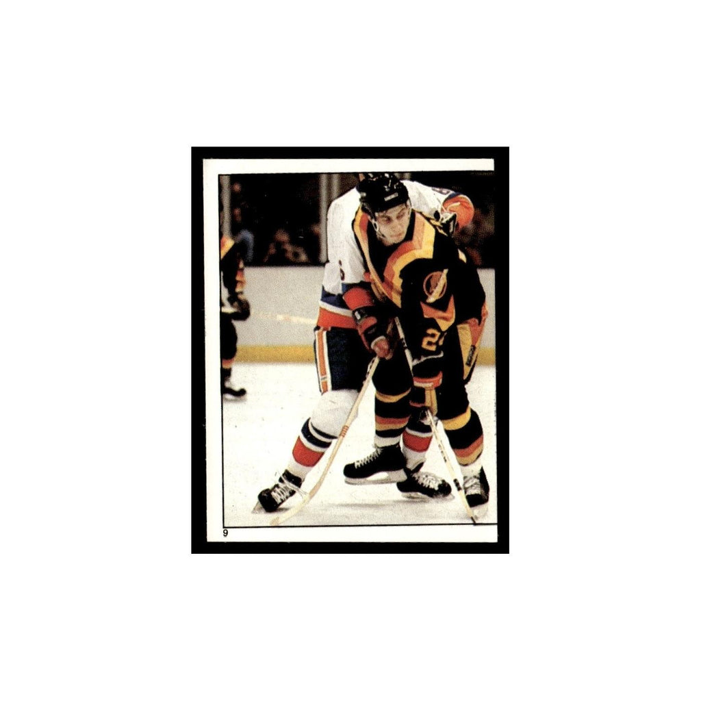 Stanley Cup Playoff Game Action 1982 Topps Stickers #9 Hockey Card EX