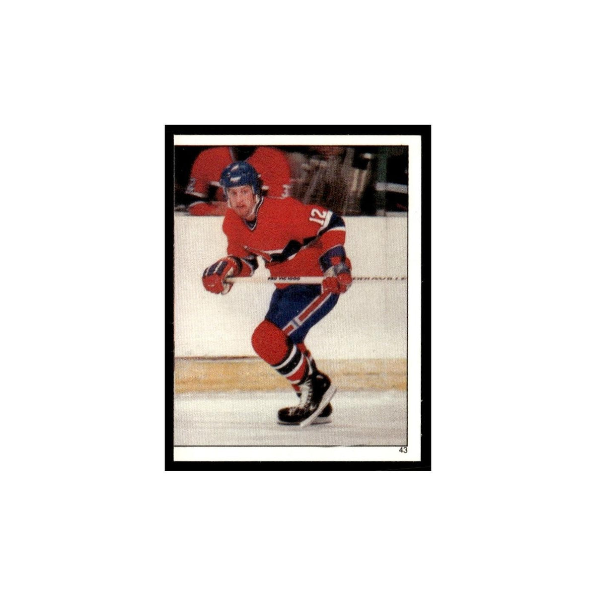 Keith Acton 1982 Topps Stickers #43 Montreal Canadiens Hockey Card EX