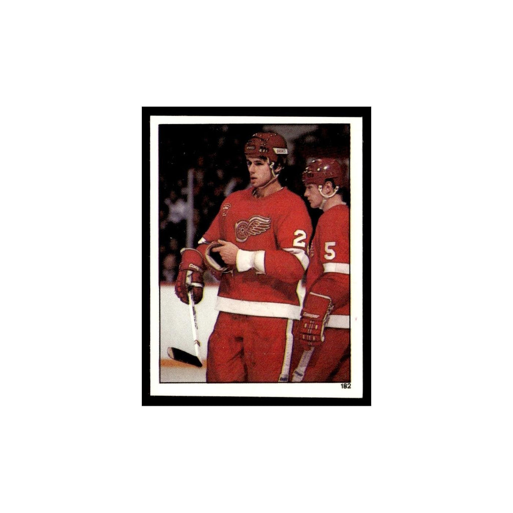 Mark Osborne 1982 Topps Stickers #182 Detroit Red Wings Hockey Card EX