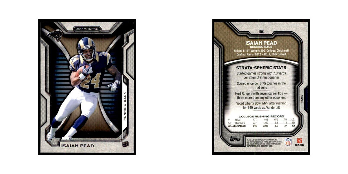 2012 Topps Strata Isaiah Pead RC Football Cards #112