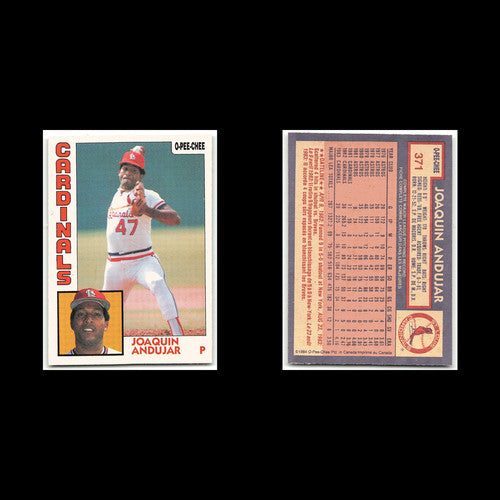 Joaquin Andujar #371 1984 O-Pee-Chee St. Louis Cardinals Baseball Card MLB NM
