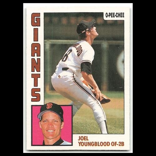 Joel Youngblood #303 1984 O-Pee-Chee San Francisco Giants Baseball Card MLB NM