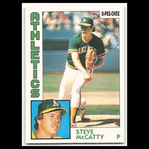 Steve McCatty #369 1984 O-Pee-Chee Oakland Athletics Baseball Card MLB NM