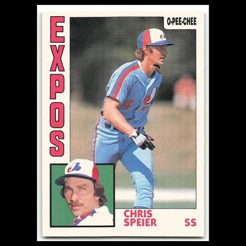 Chris Speier #328 1984 O-Pee-Chee Montreal Expos Baseball Card MLB NM