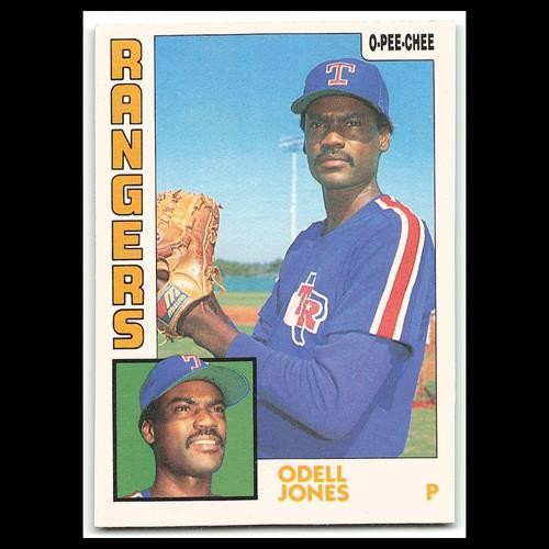 Odell Jones #382 1984 O-Pee-Chee Texas Rangers Baseball Card MLB NM