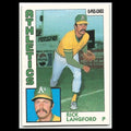 Rick Langford #304 1984 O-Pee-Chee Oakland Athletics Baseball Card MLB NM