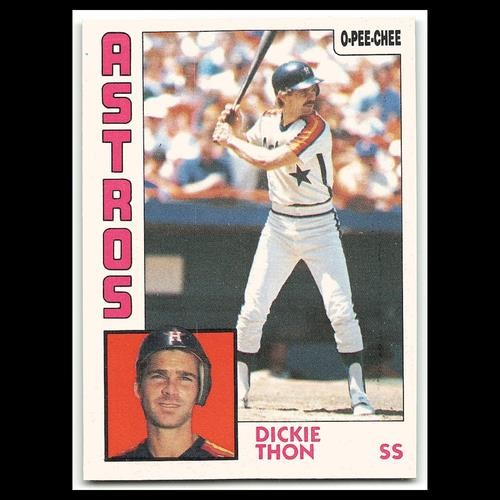 Dickie Thon #344 1984 O-Pee-Chee Houston Astros Baseball Card MLB NM