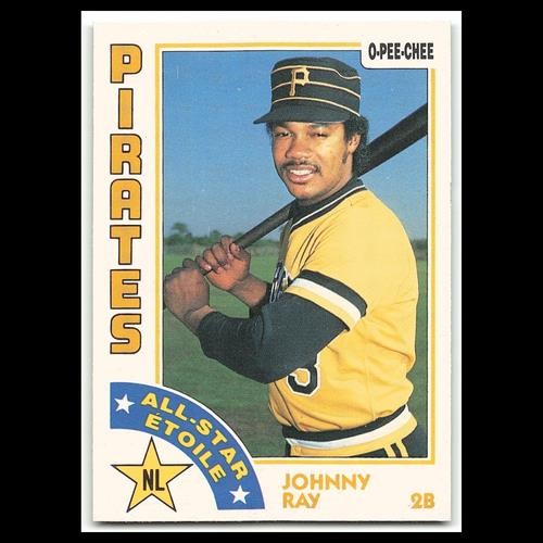 Johnny Ray #387 1984 O-Pee-Chee Pittsburgh Pirates Baseball Card MLB NM