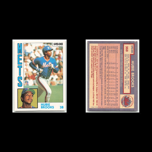 Hubie Brooks #368 1984 O-Pee-Chee New York Mets Baseball Card MLB NM