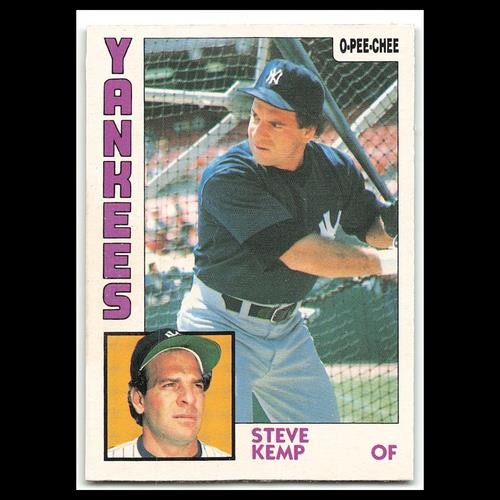 Steve Kemp #301 1984 O-Pee-Chee New York Yankees Baseball Card MLB NM