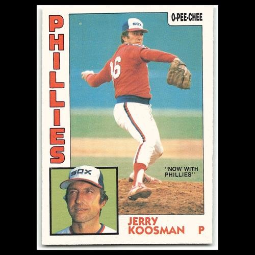 Jerry Koosman #311 1984 O-Pee-Chee Philadelphia Phillies Baseball Card MLB NM