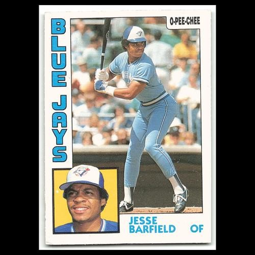 Jesse Barfield #316 1984 O-Pee-Chee Toronto Blue Jays Baseball Card MLB NM