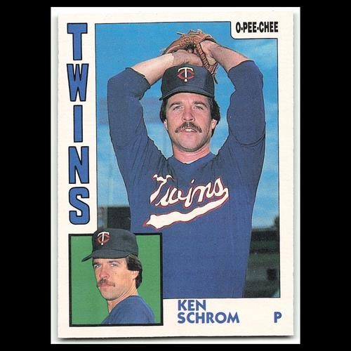 Ken Schrom #322 1984 O-Pee-Chee Minnesota Twins Baseball Card MLB NM