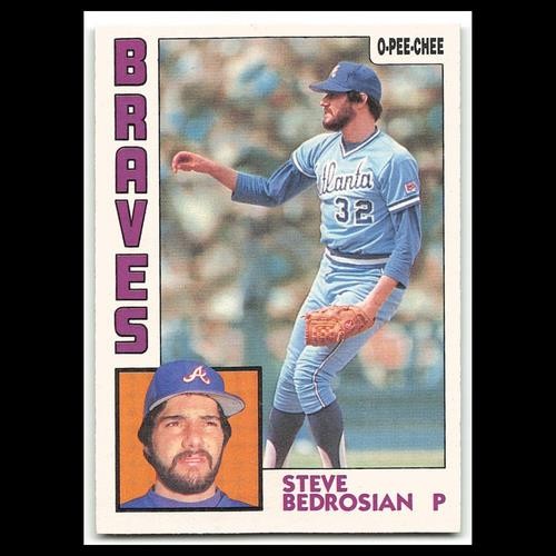 Steve Bedrosian #365 1984 O-Pee-Chee Atlanta Braves Baseball Card MLB NM