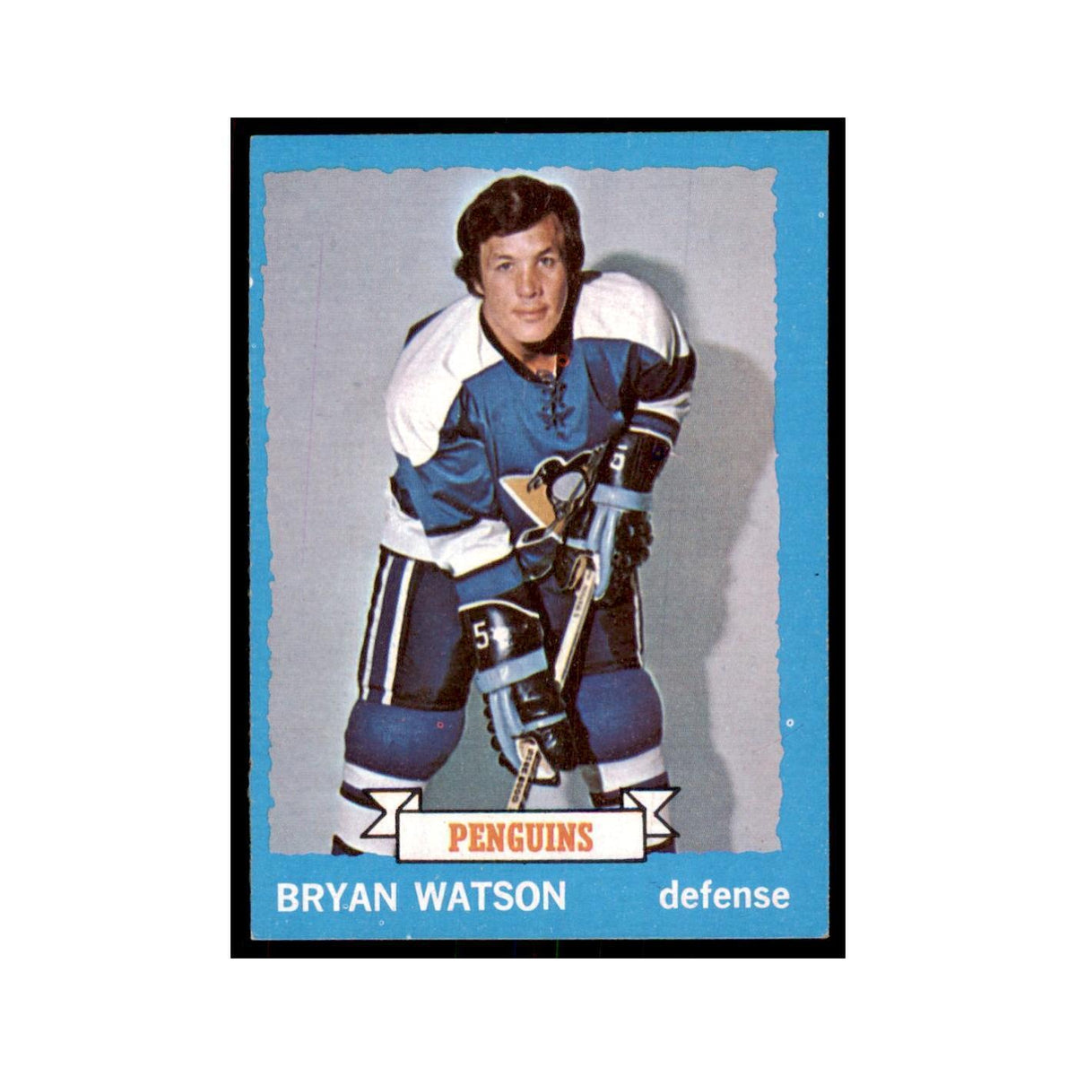 Bryan Watson 1973 Topps (damaged) #144 Hockey Cards Hockey Card Poor