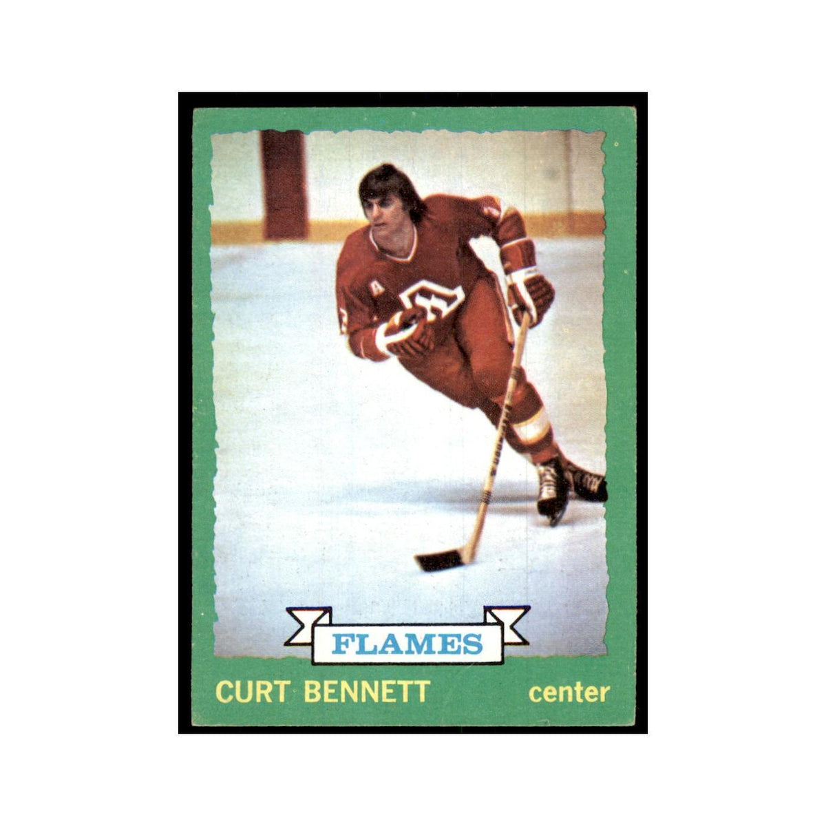 Curt Bennett 1973 Topps (damaged) #152 Hockey Cards Hockey Card Poor