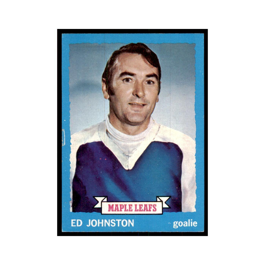 Ed Johnston 1973 Topps (damaged) #23 Hockey Cards Hockey Card Poor