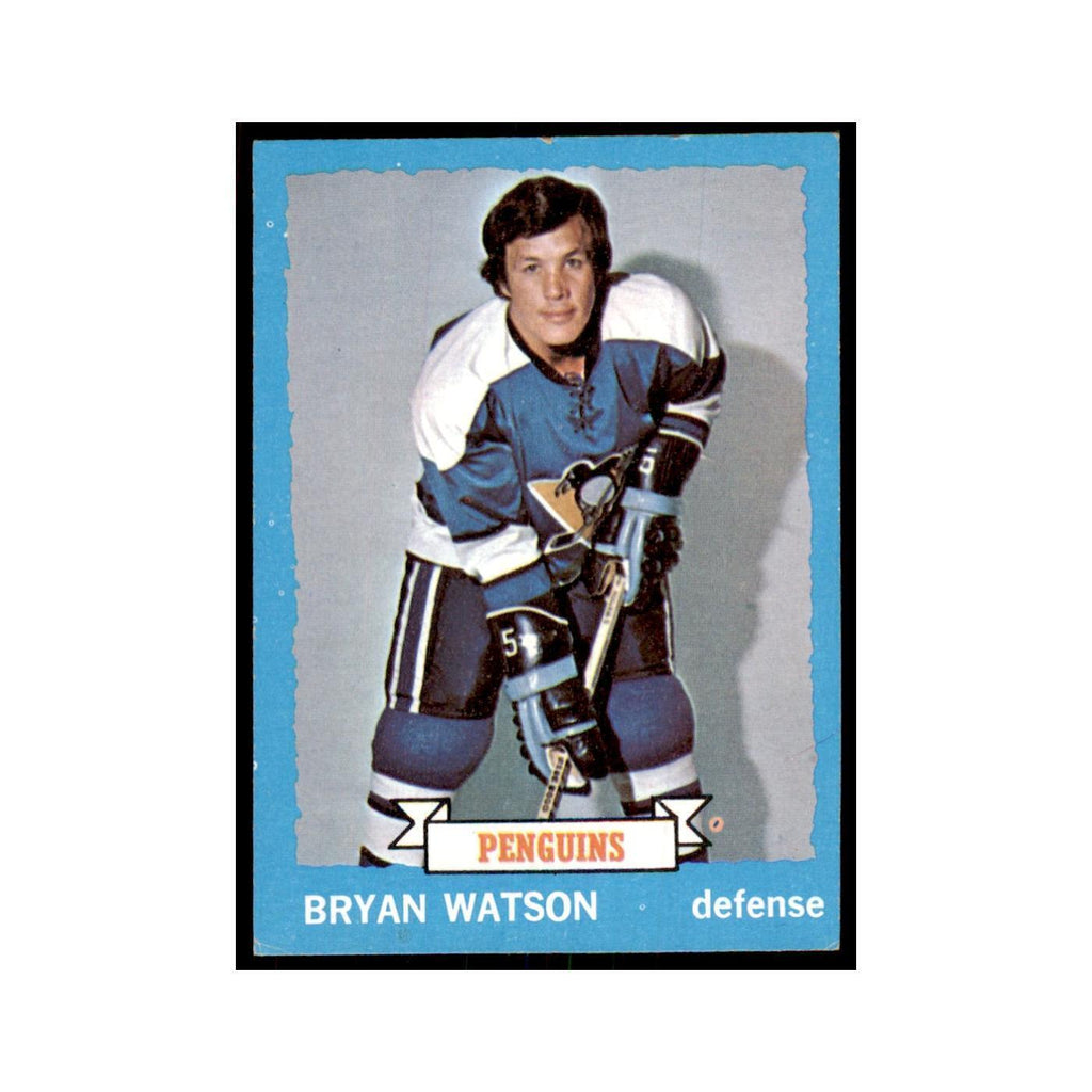 Bryan Watson 1973 Topps (damaged) #144 Hockey Cards Hockey Card Poor