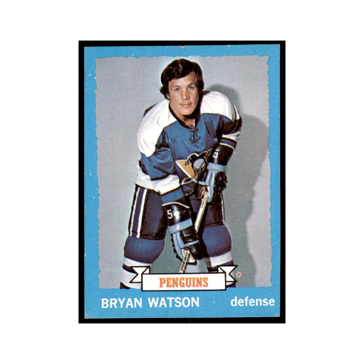 Bryan Watson 1973 Topps (damaged) #144 Hockey Cards Hockey Card Poor